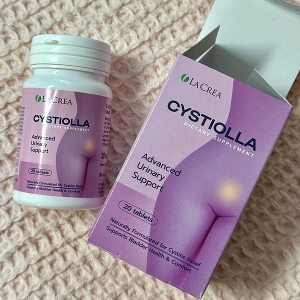 Cystiolla doboz és tégely, 20 tabletta, bogyós gyümölcsökkel díszített címke