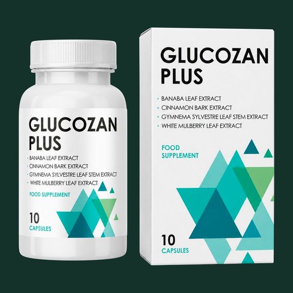 Glucozan Plus flakon, összetétel a címkén, 10 kapszula