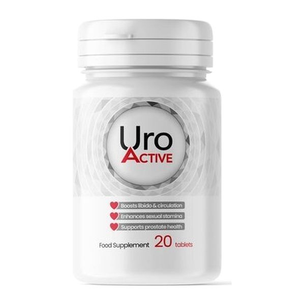 Fehér Uro Active flakon, 20 tabletta, étrend-kiegészítő felirattal